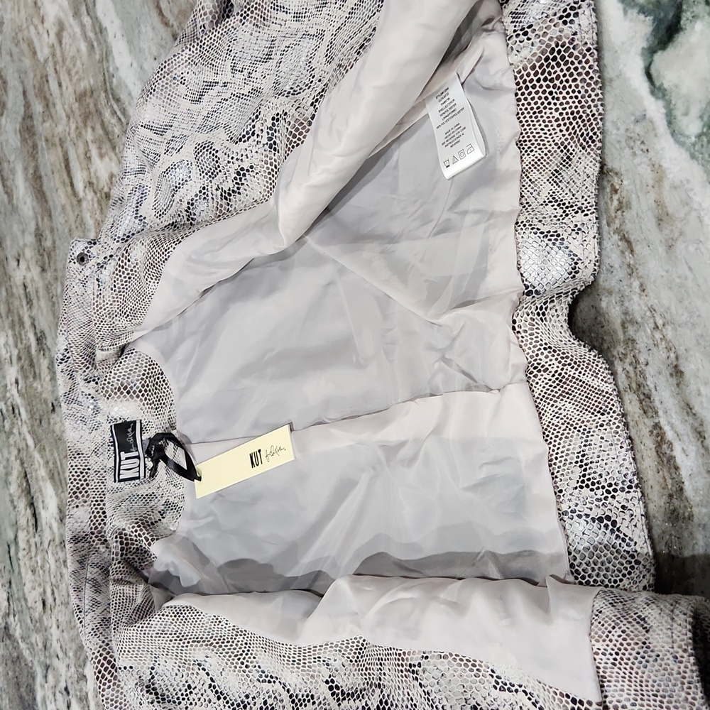 Snake Print Motorcycle Jacket - image 5